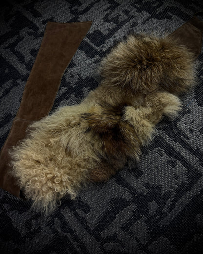 GOA Mixed Real Fur Wrap Belt